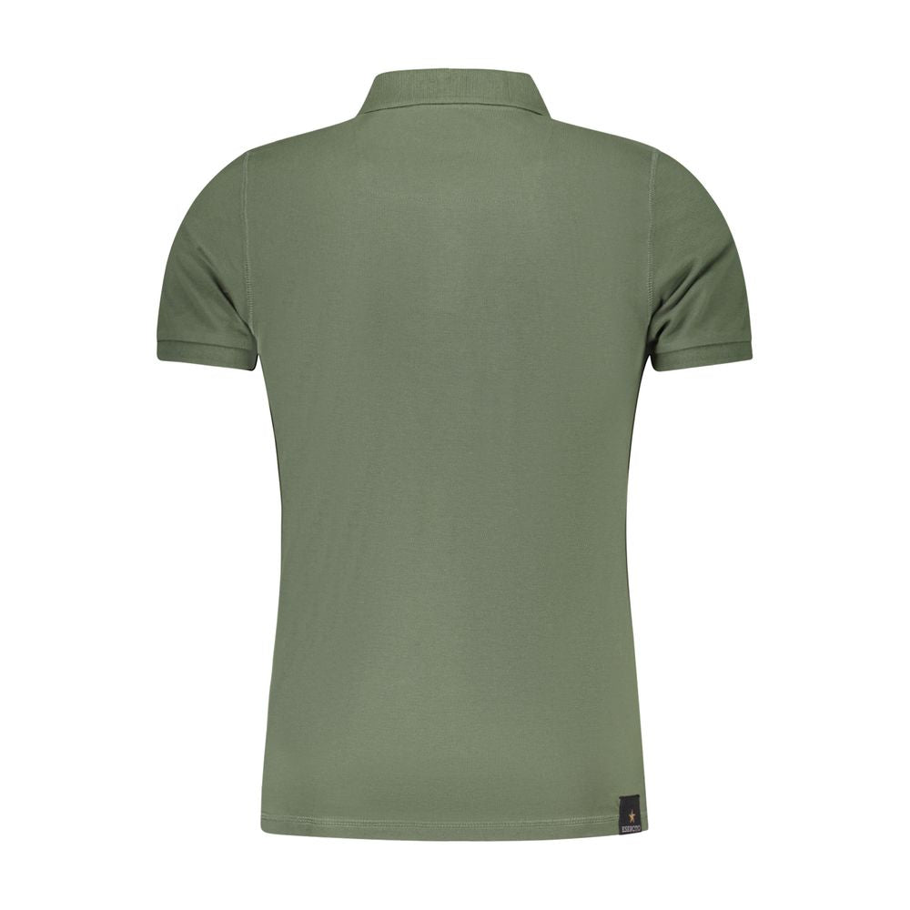 Accademia Militare Green Cotton Polo Shirt