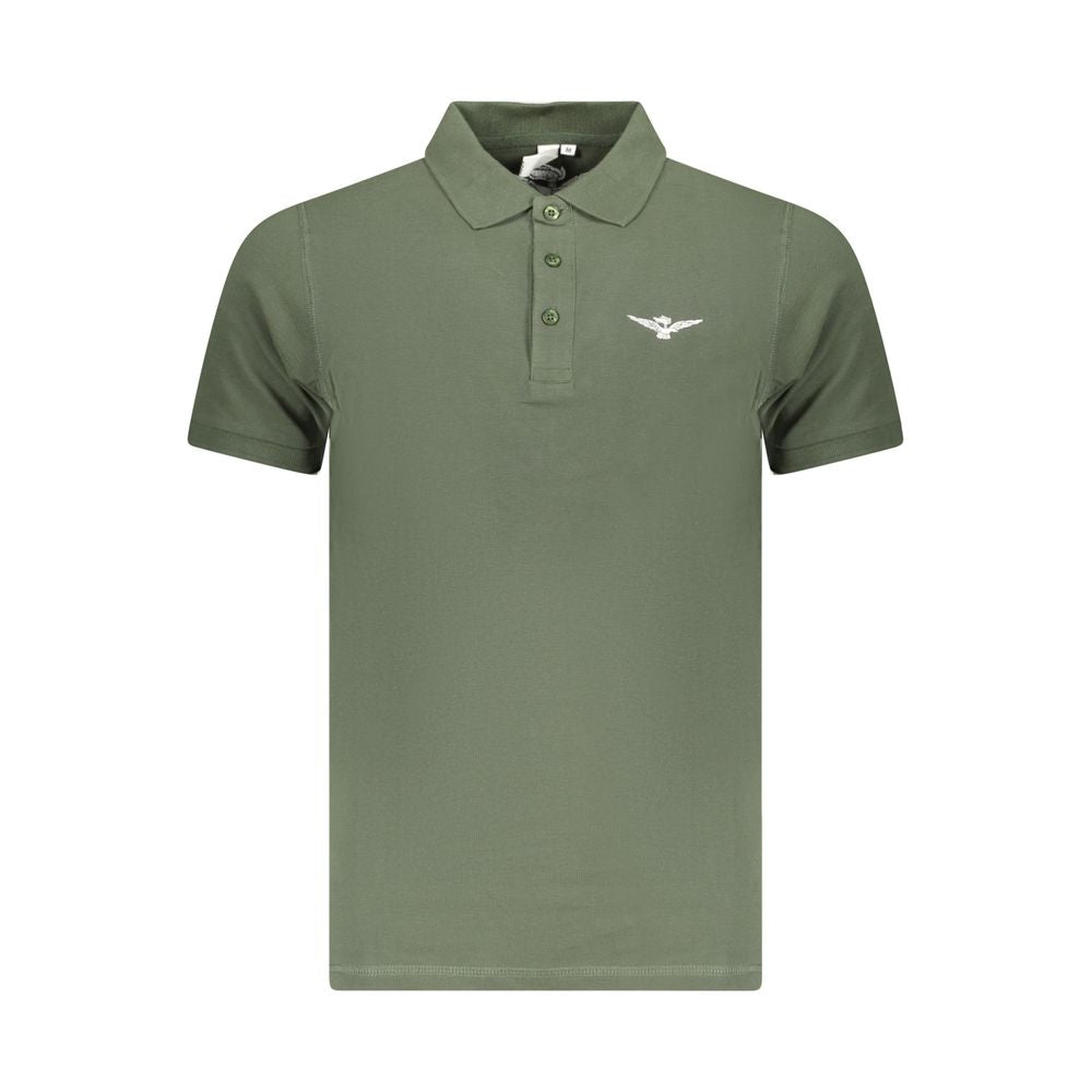 Accademia Militare Green Cotton Polo Shirt