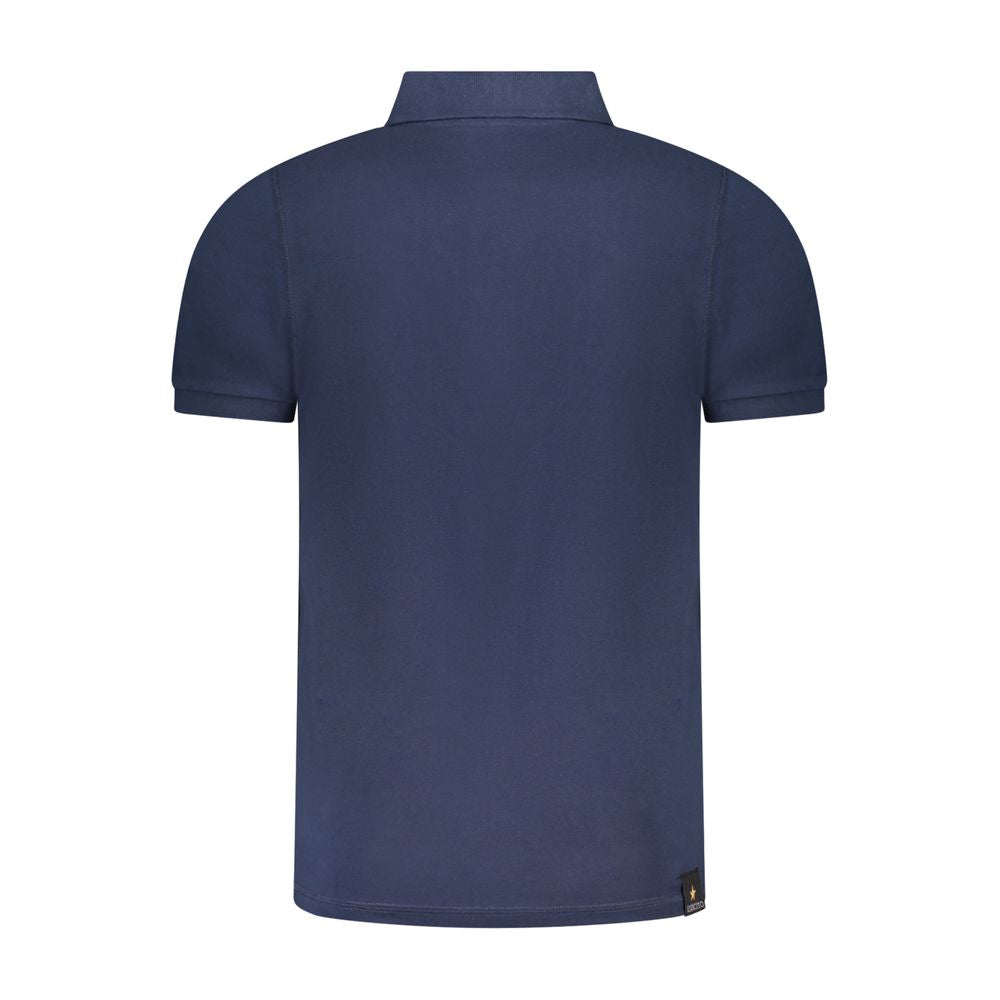 Accademia Militare Blue Cotton Polo Shirt