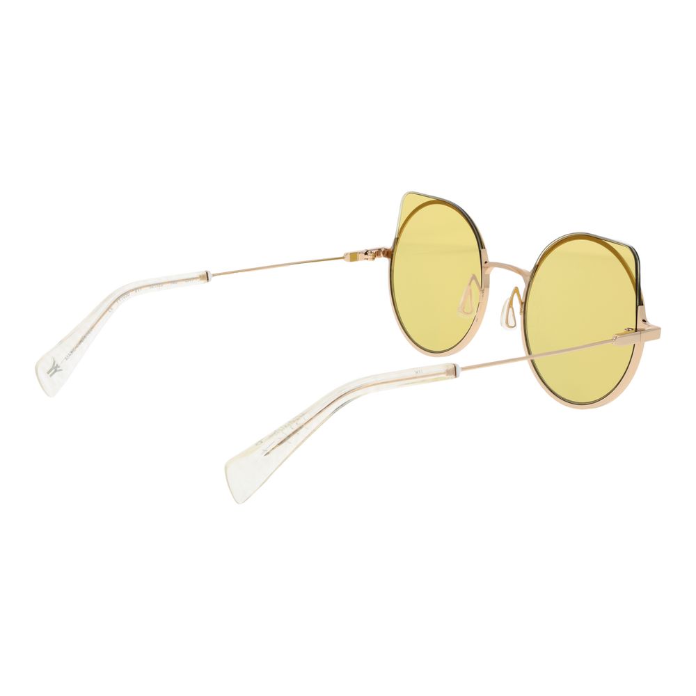 Yohji Yamamoto White Unisex Sunglasses