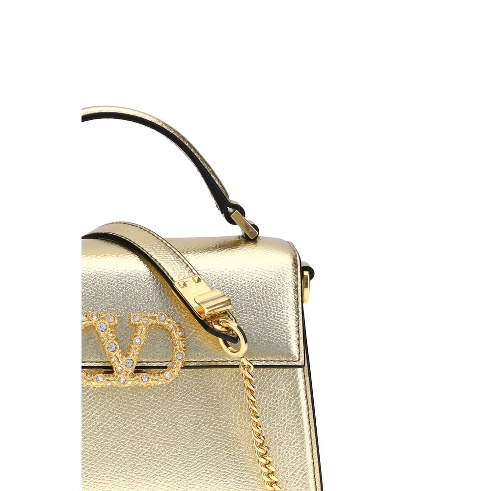 Valentino Garavani Metallic garnet mini Handbag