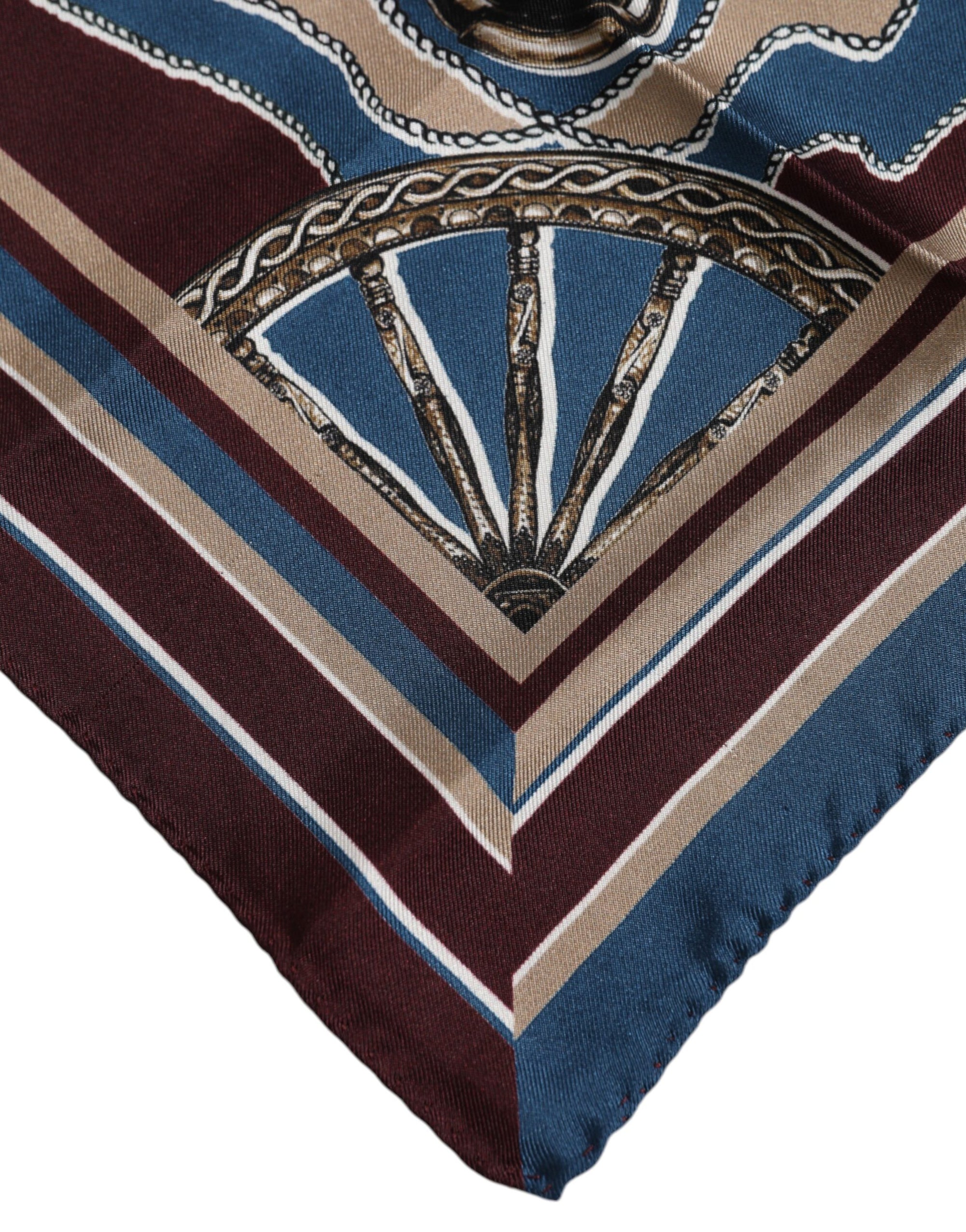 Dolce & Gabbana Multicolor Printed Silk Square Foulard Scarf