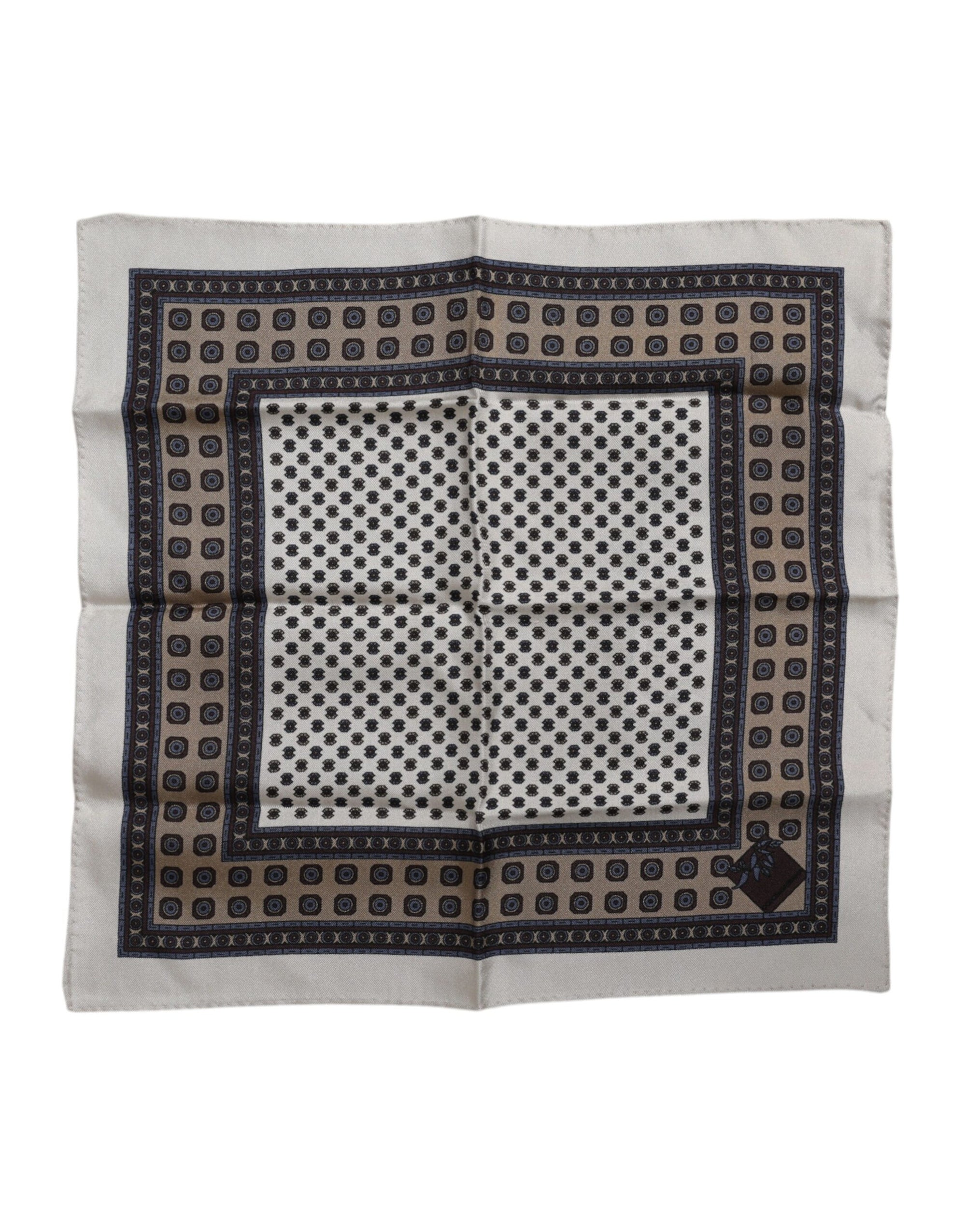Dolce & Gabbana Multicolor Patterned Square Men Foulard Scarf