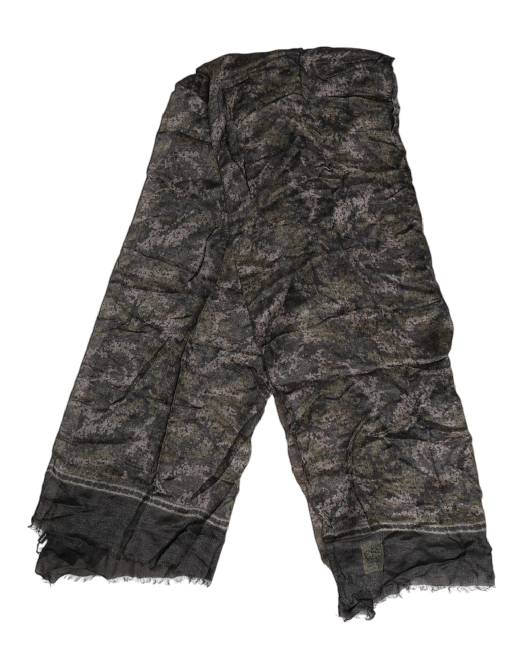 Dolce & Gabbana Camouflage Neck Warmer Wrap Foulard Scarf