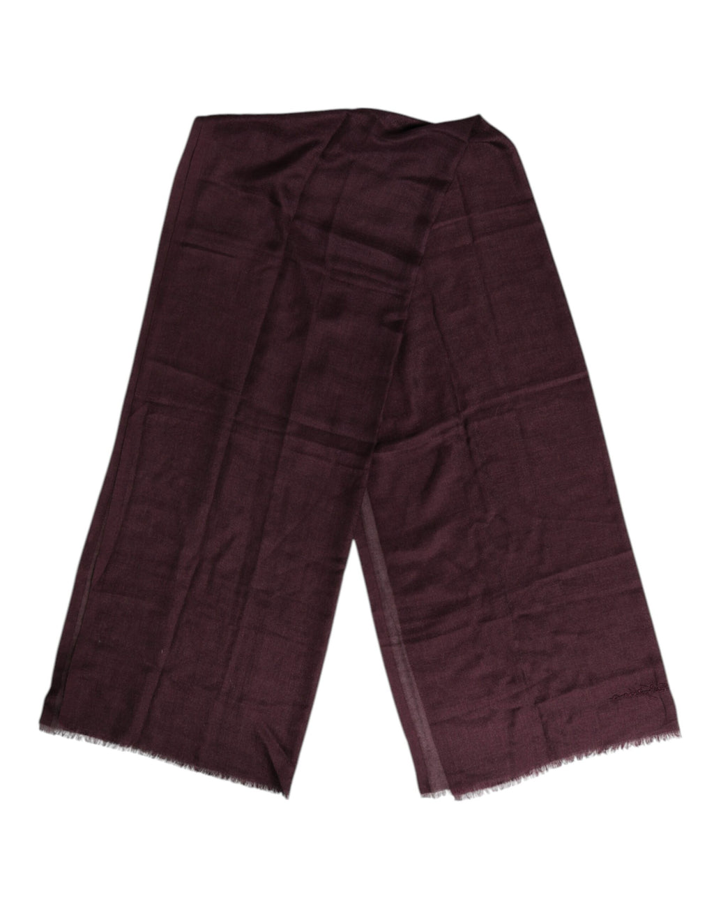 Dolce & Gabbana Maroon Cashmere Neck Warmer Wrap Shawl Scarf
