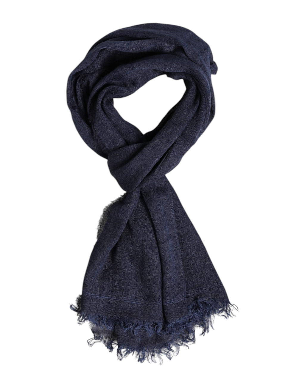 Dolce & Gabbana Dark Blue Neck Warmer Wrap Men Shawl Scarf