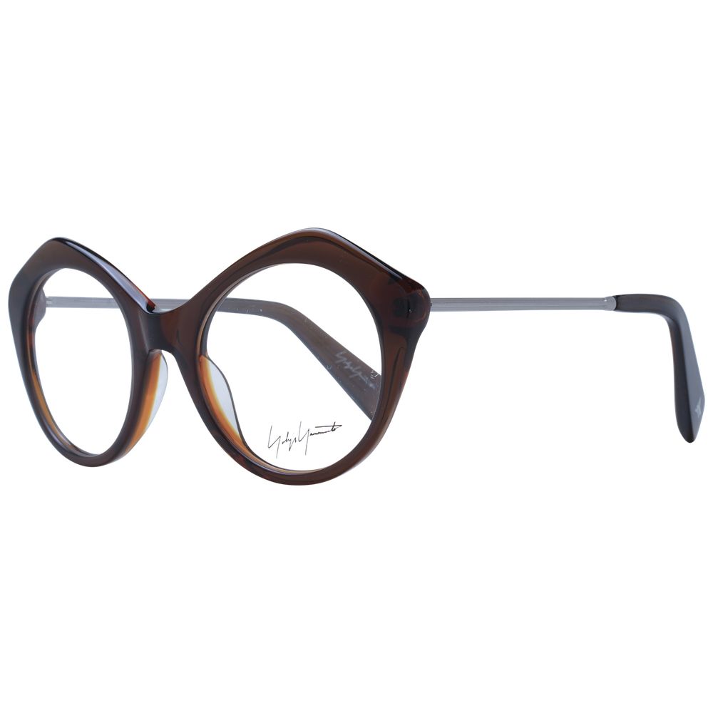 Yohji Yamamoto Brown Unisex Optical Frames