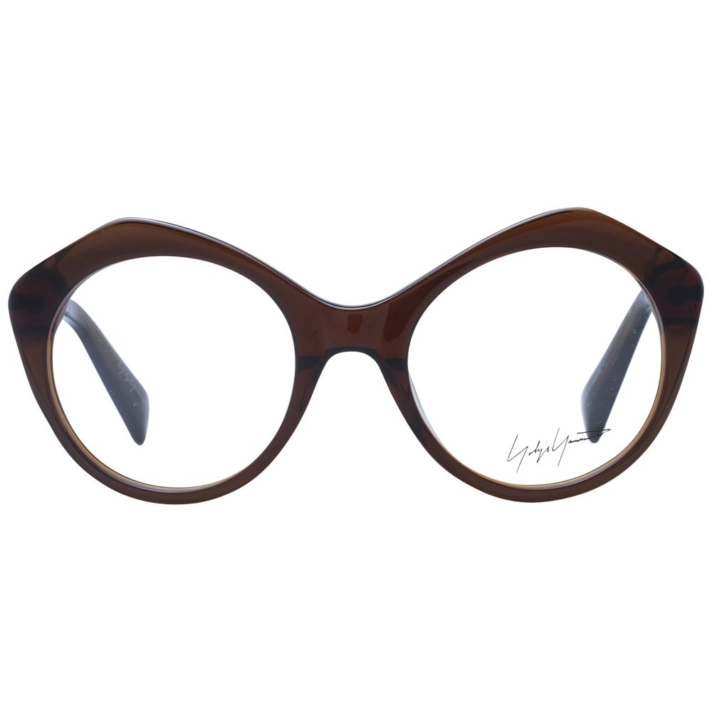 Yohji Yamamoto Brown Unisex Optical Frames