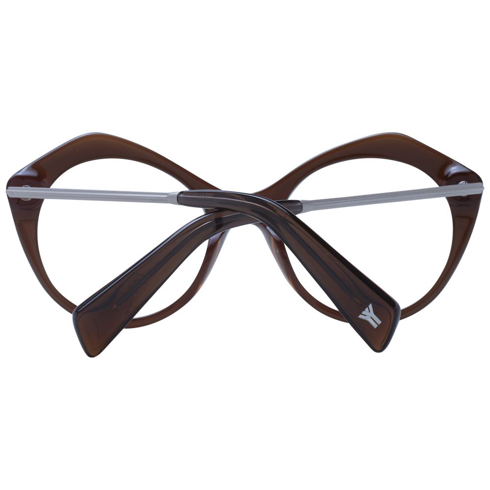 Yohji Yamamoto Brown Unisex Optical Frames