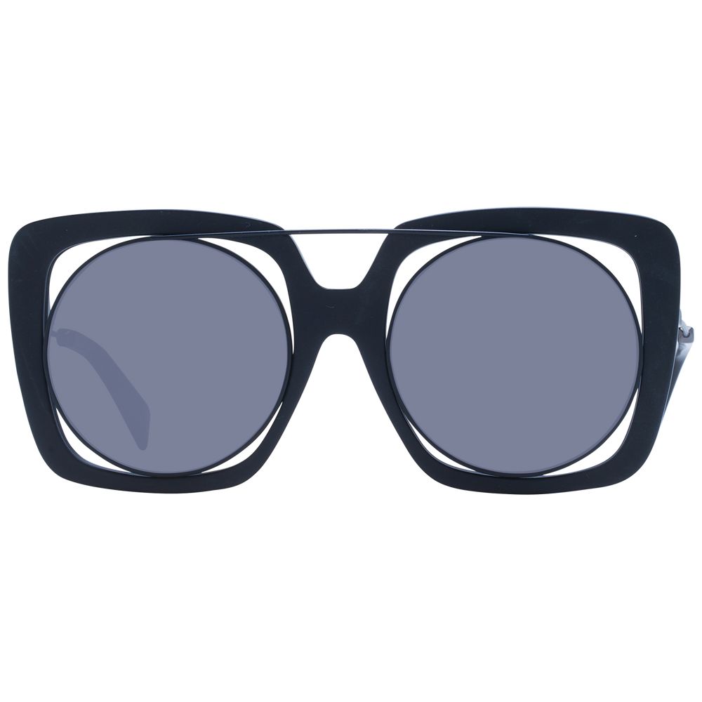 Yohji Yamamoto Black Unisex Sunglasses