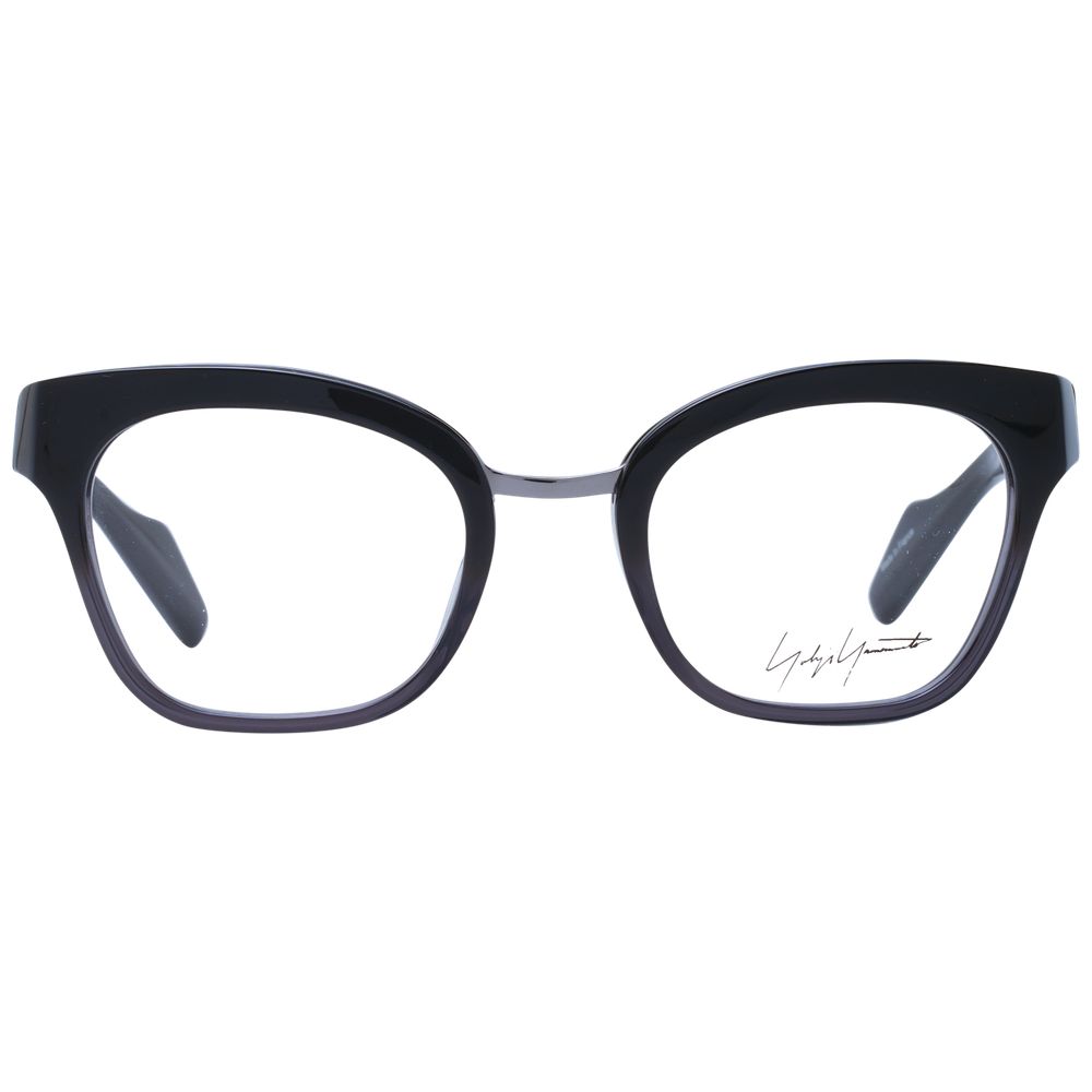 Yohji Yamamoto Black Unisex Optical Frames