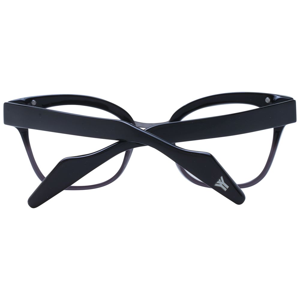 Yohji Yamamoto Black Unisex Optical Frames