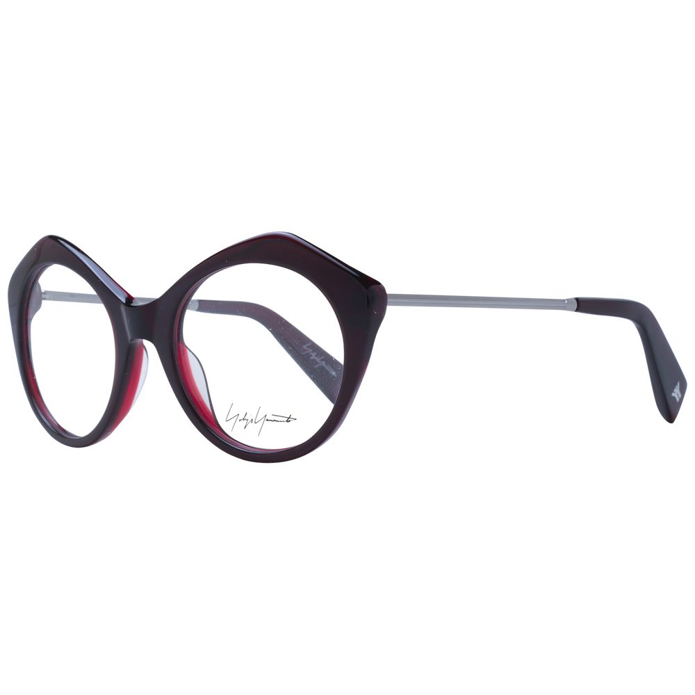 Yohji Yamamoto Burgundy Unisex Optical Frames