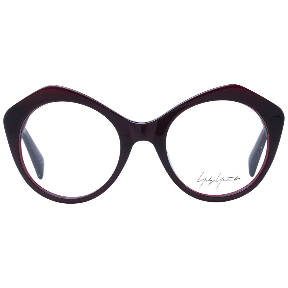 Yohji Yamamoto Burgundy Unisex Optical Frames