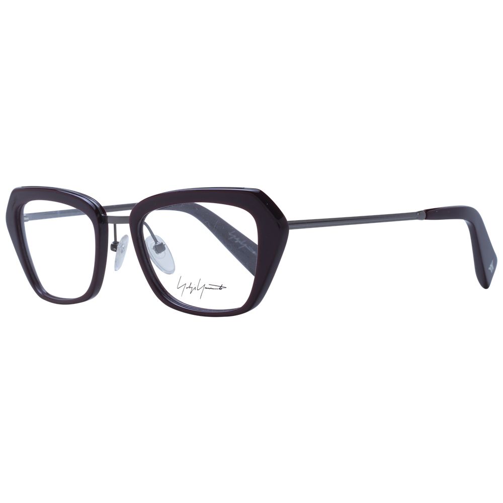 Yohji Yamamoto Burgundy Unisex Optical Frames