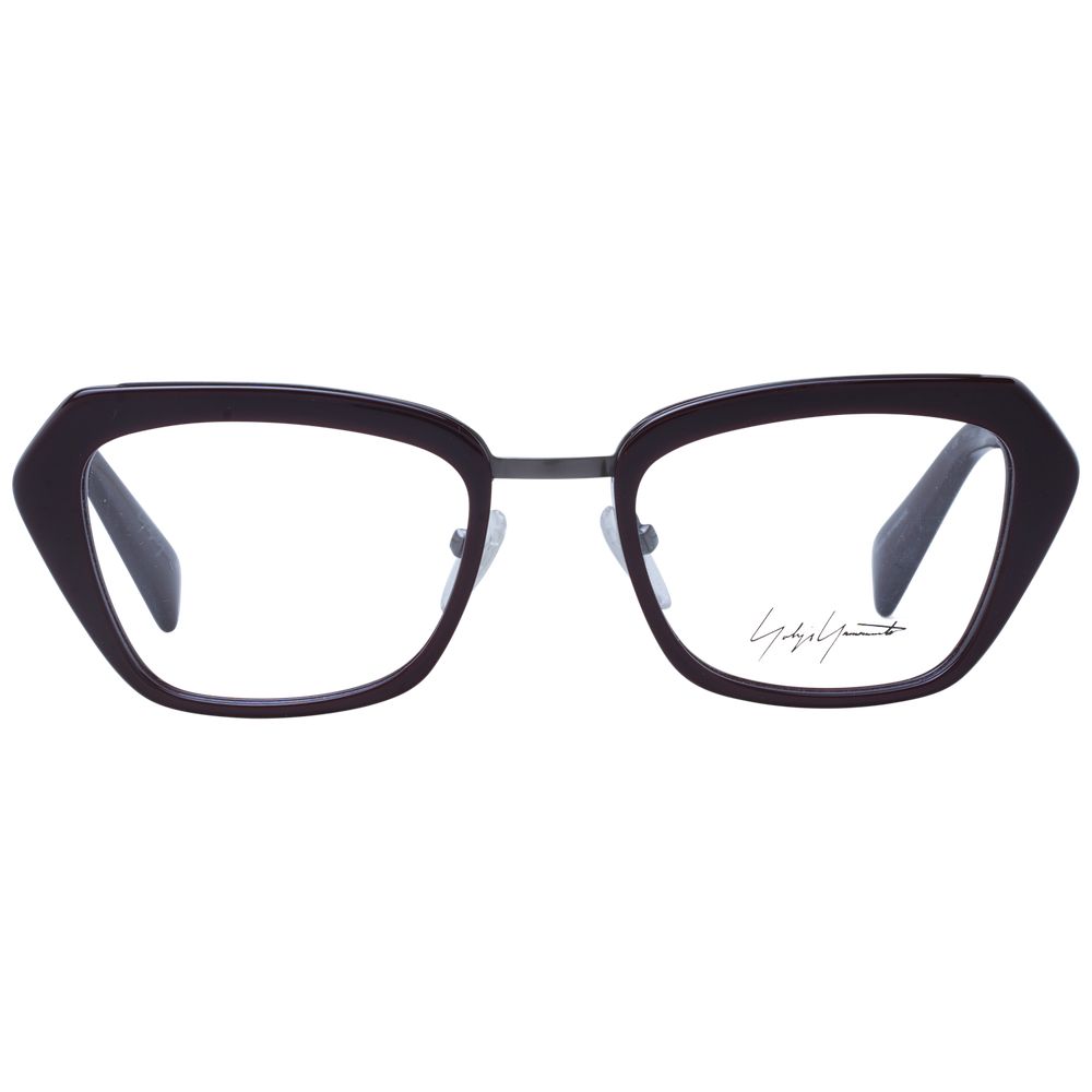 Yohji Yamamoto Burgundy Unisex Optical Frames