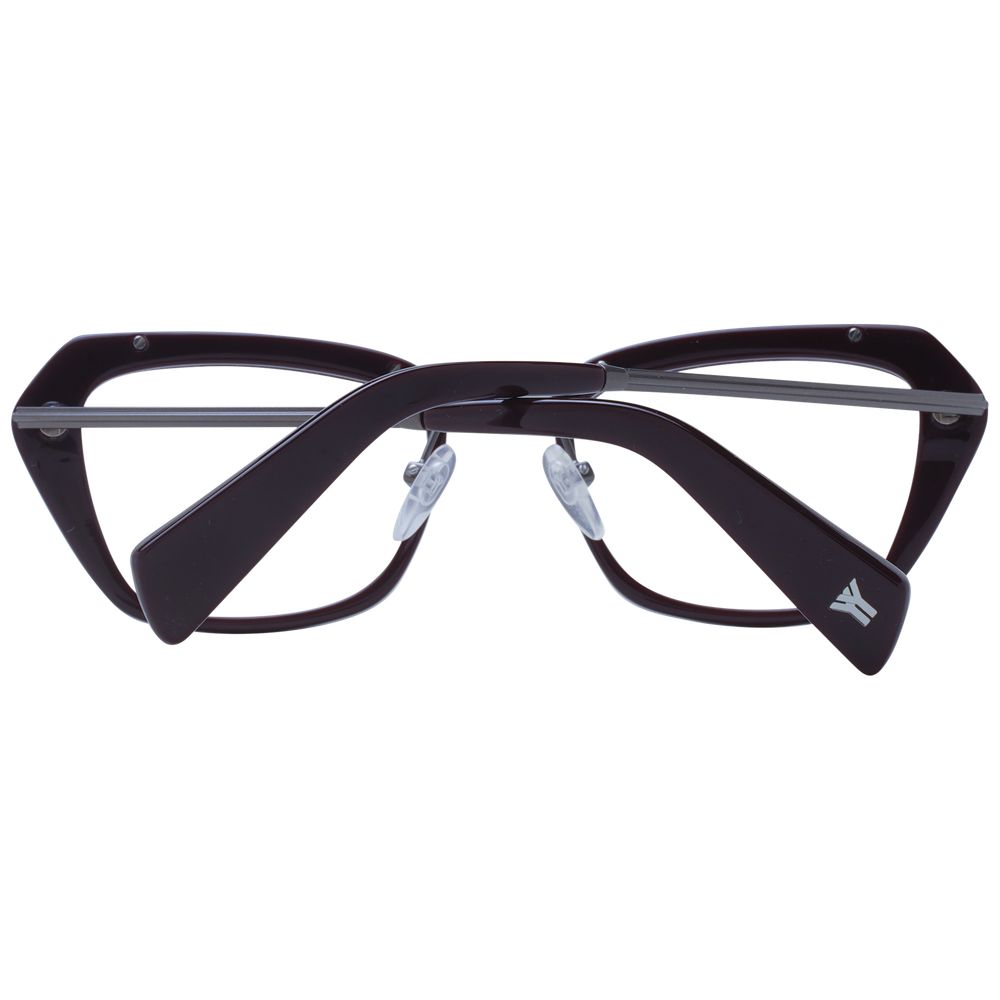 Yohji Yamamoto Burgundy Unisex Optical Frames