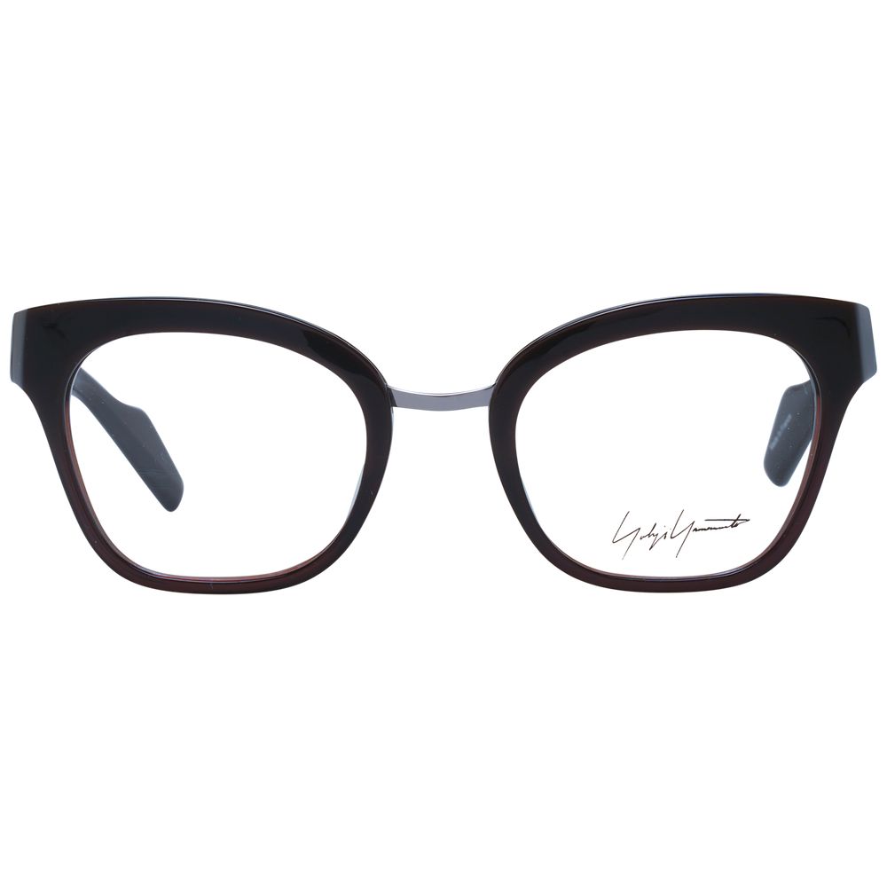 Yohji Yamamoto Brown Unisex Optical Frames