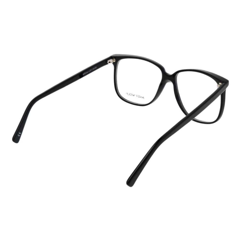 Andy Wolf Black Unisex Optical Frames