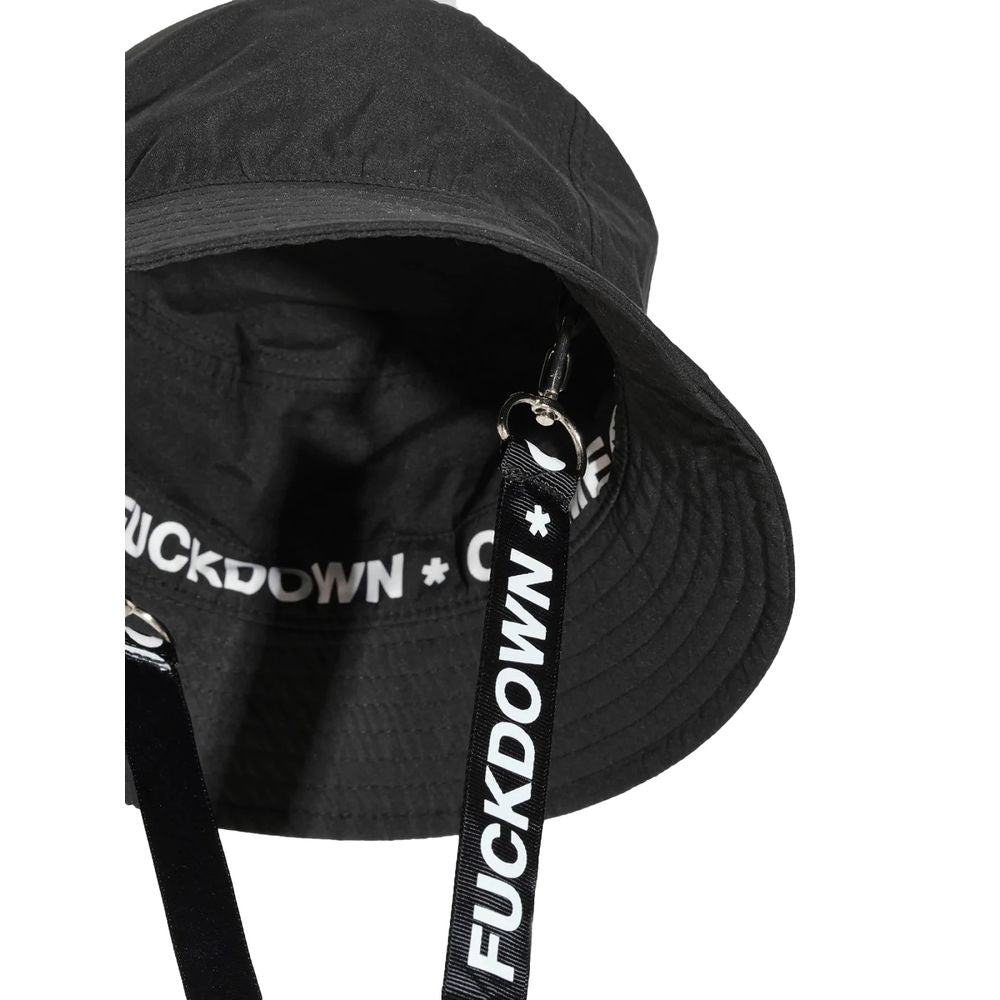 Comme Des Fuckdown Black Polyester Hats & Cap