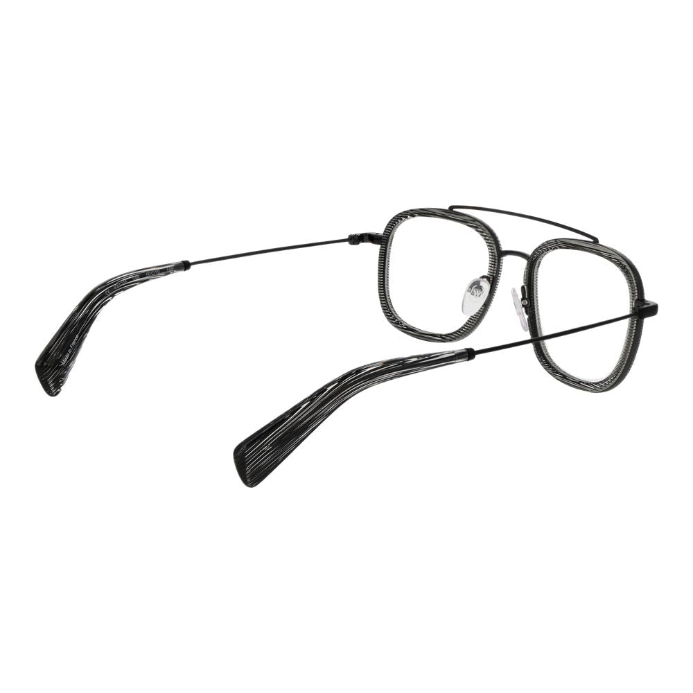 Yohji Yamamoto Gray Unisex Optical Frames