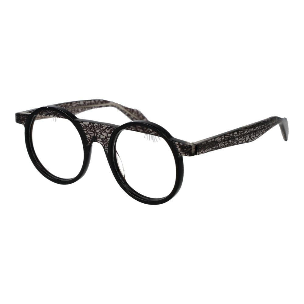 Yohji Yamamoto Black Unisex Optical Frames