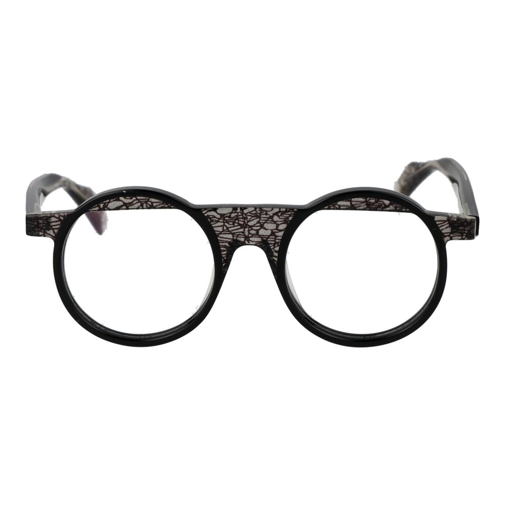 Yohji Yamamoto Black Unisex Optical Frames