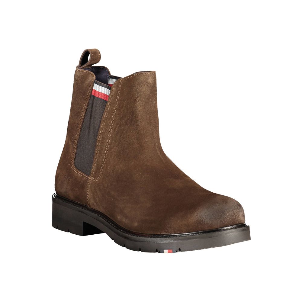 Tommy Hilfiger Brown Polyester Boot