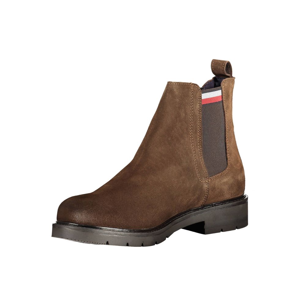Tommy Hilfiger Brown Polyester Boot