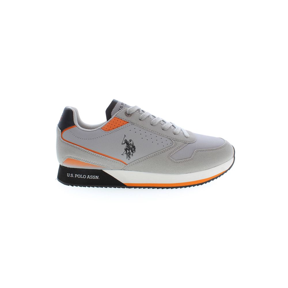 U.S. POLO ASSN. Gray Polyester Sneaker