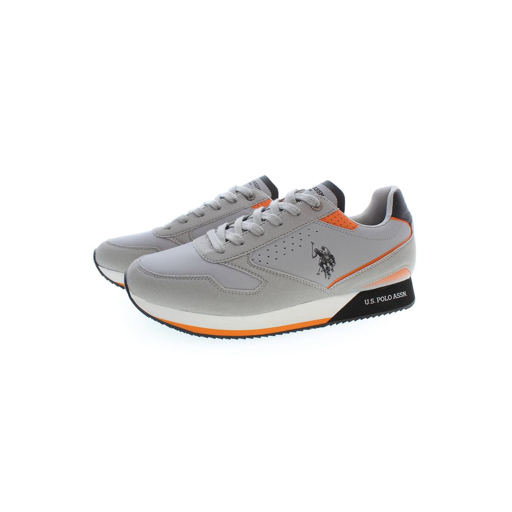 U.S. POLO ASSN. Gray Polyester Sneaker