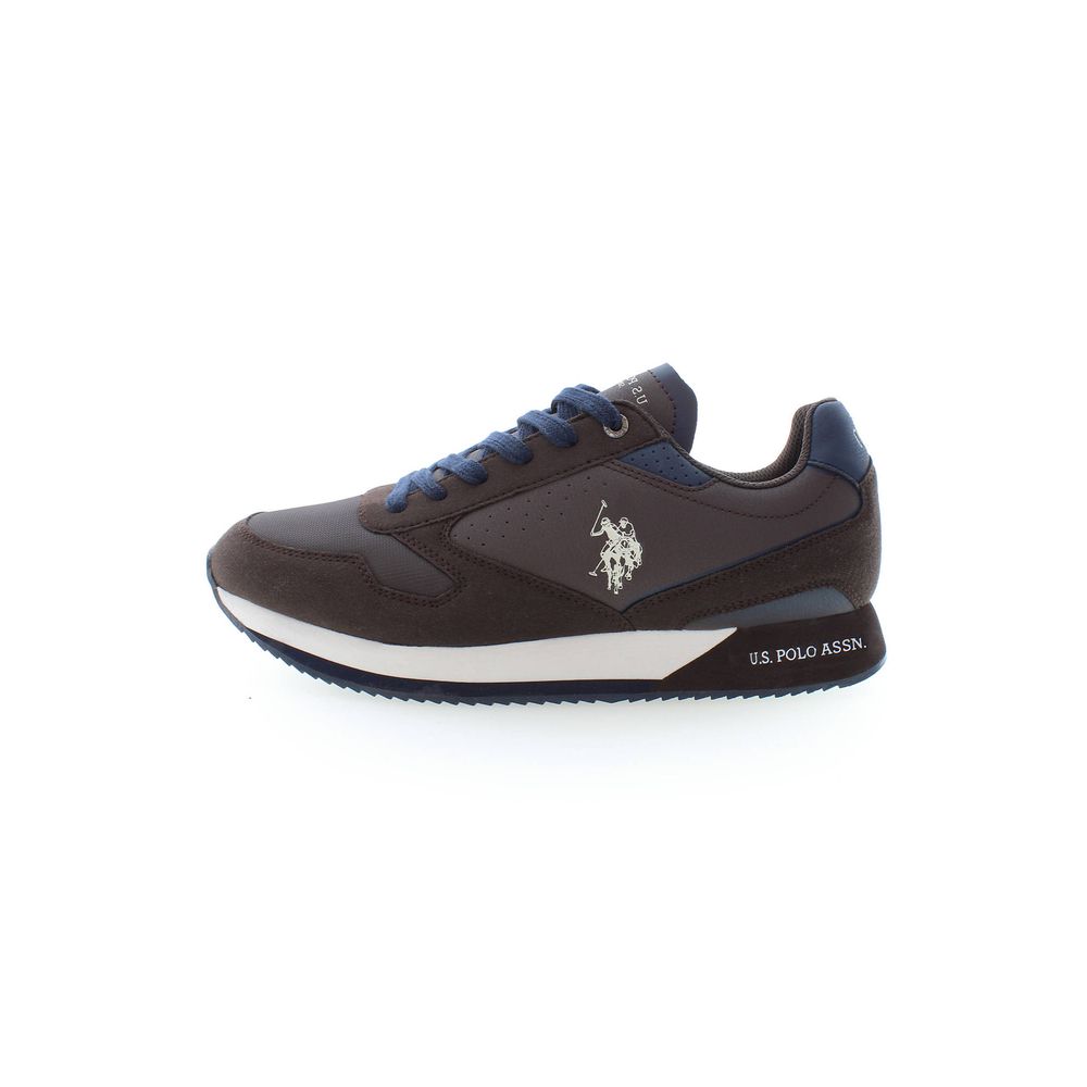 U.S. POLO ASSN. Brown Polyester Sneaker