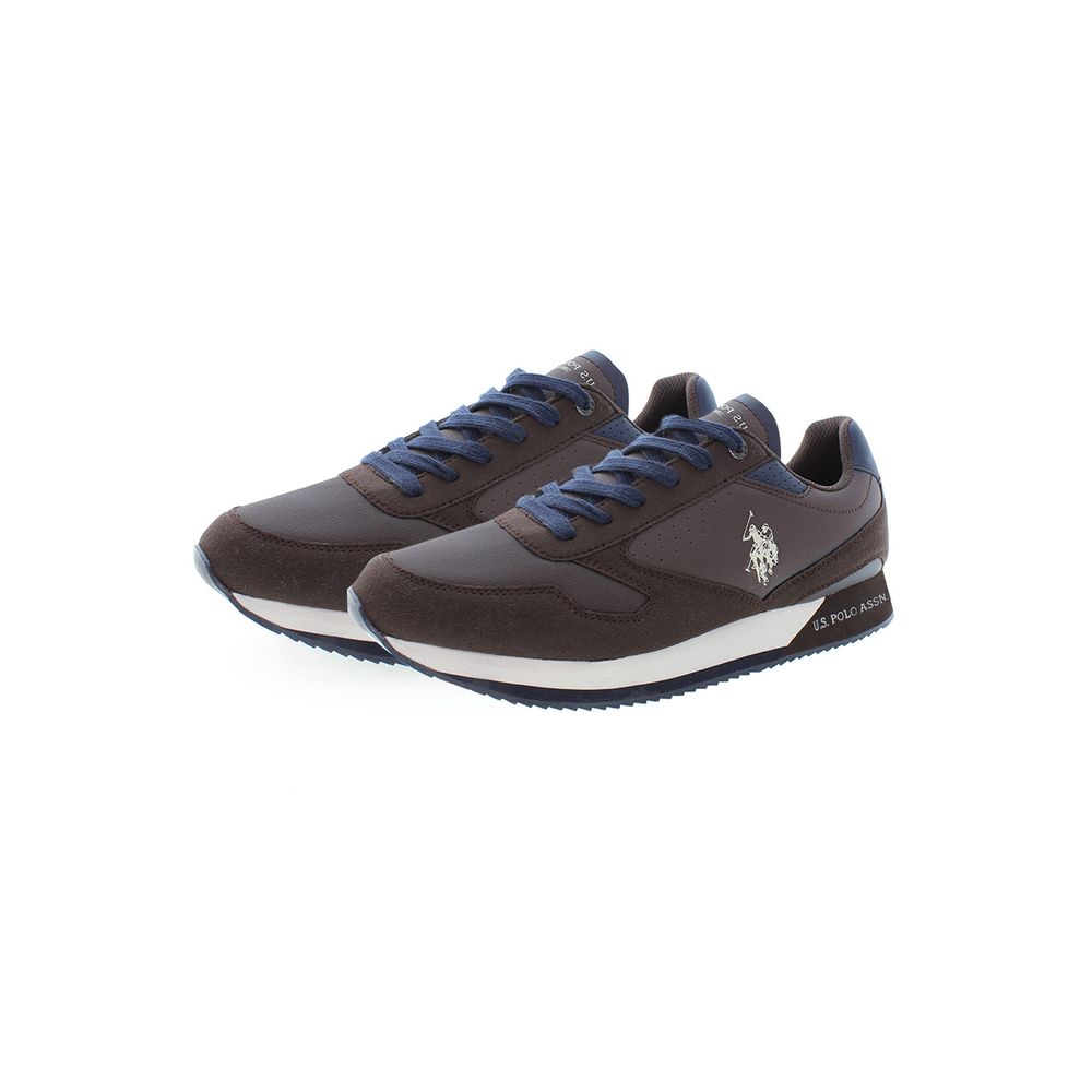 U.S. POLO ASSN. Brown Polyester Sneaker