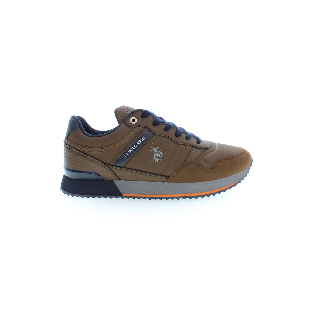 U.S. POLO ASSN. Brown Polyester Sneaker