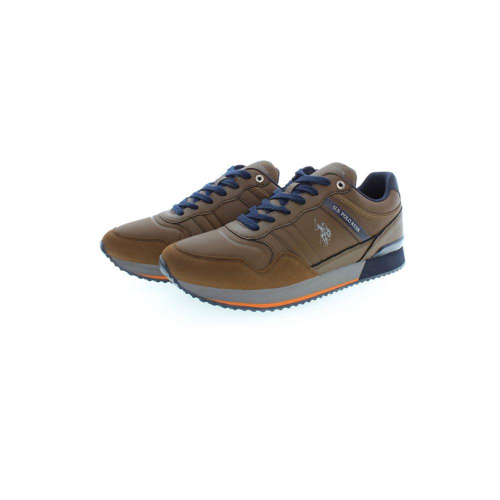 U.S. POLO ASSN. Brown Polyester Sneaker