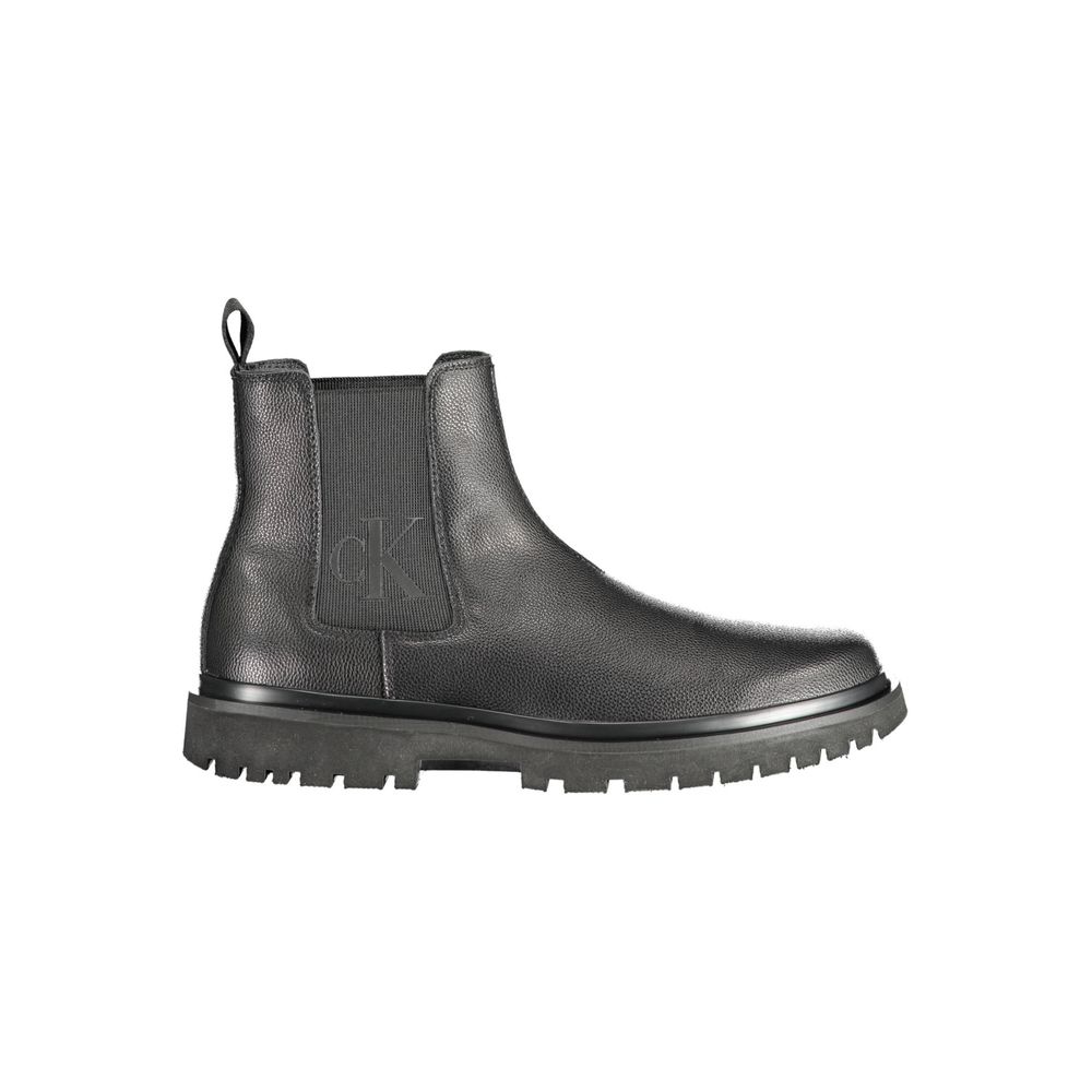 Calvin Klein Black Polyester Boot