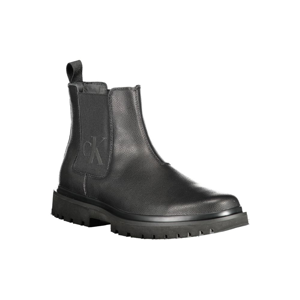 Calvin Klein Black Polyester Boot