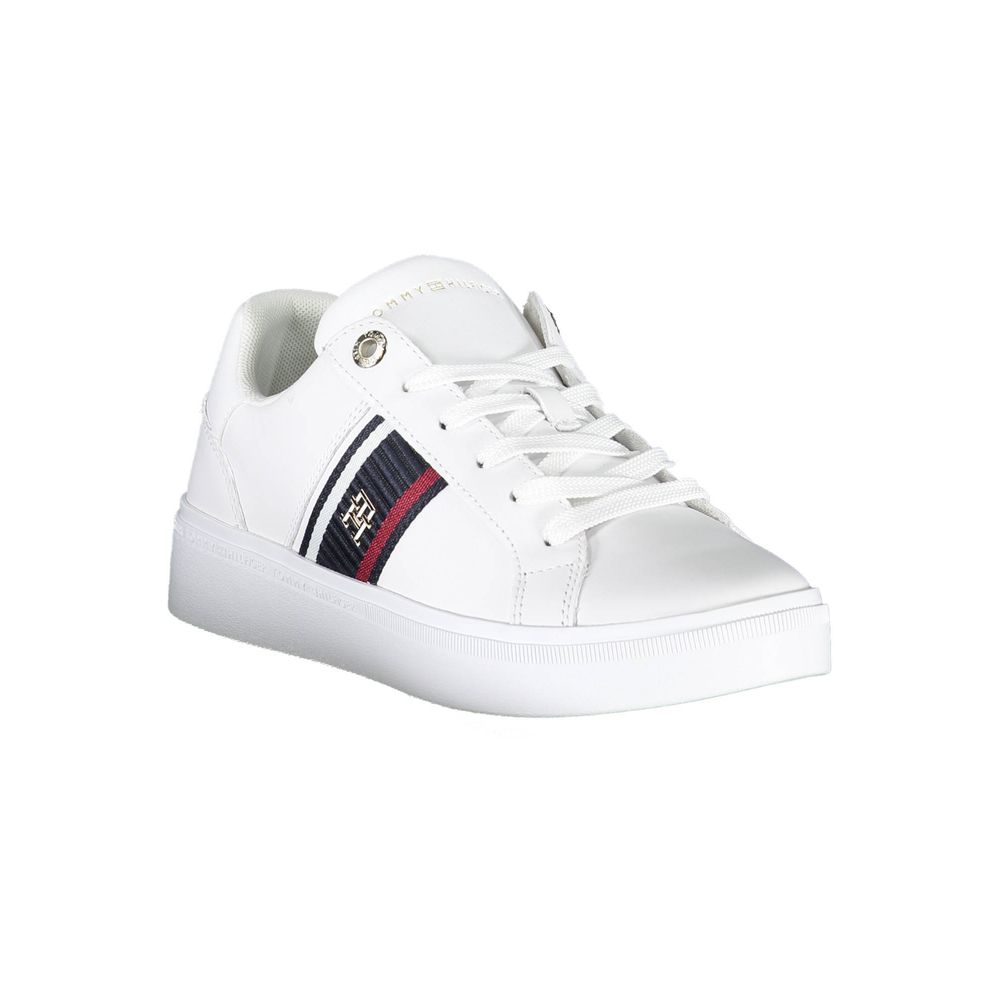 Tommy Hilfiger White Polyester Sneaker