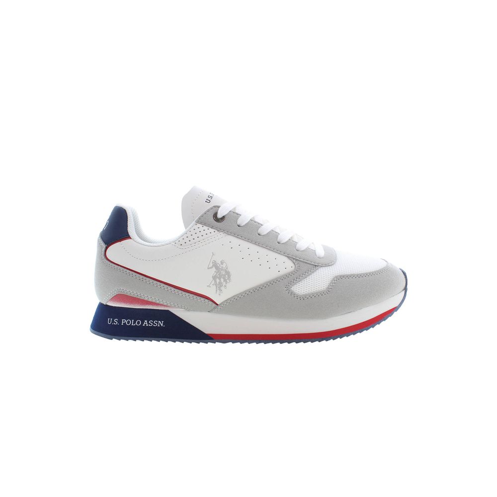 U.S. POLO ASSN. White Polyester Sneaker
