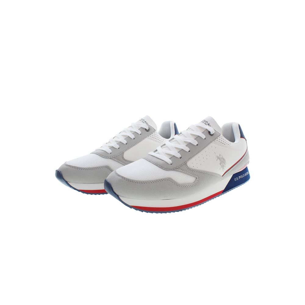 U.S. POLO ASSN. White Polyester Sneaker