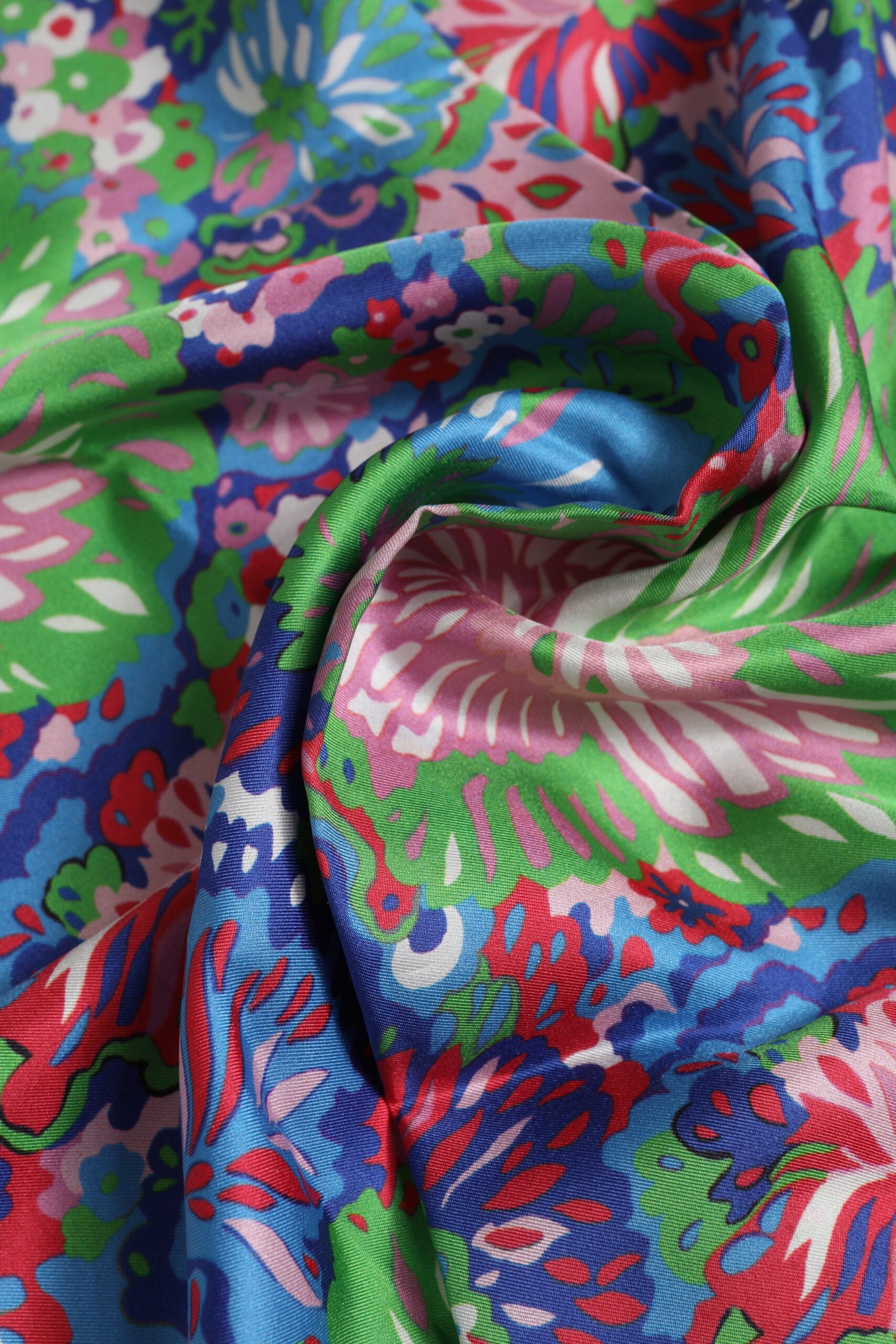 Dolce & Gabbana Multicolor Floral Print Square Foulard Scarf