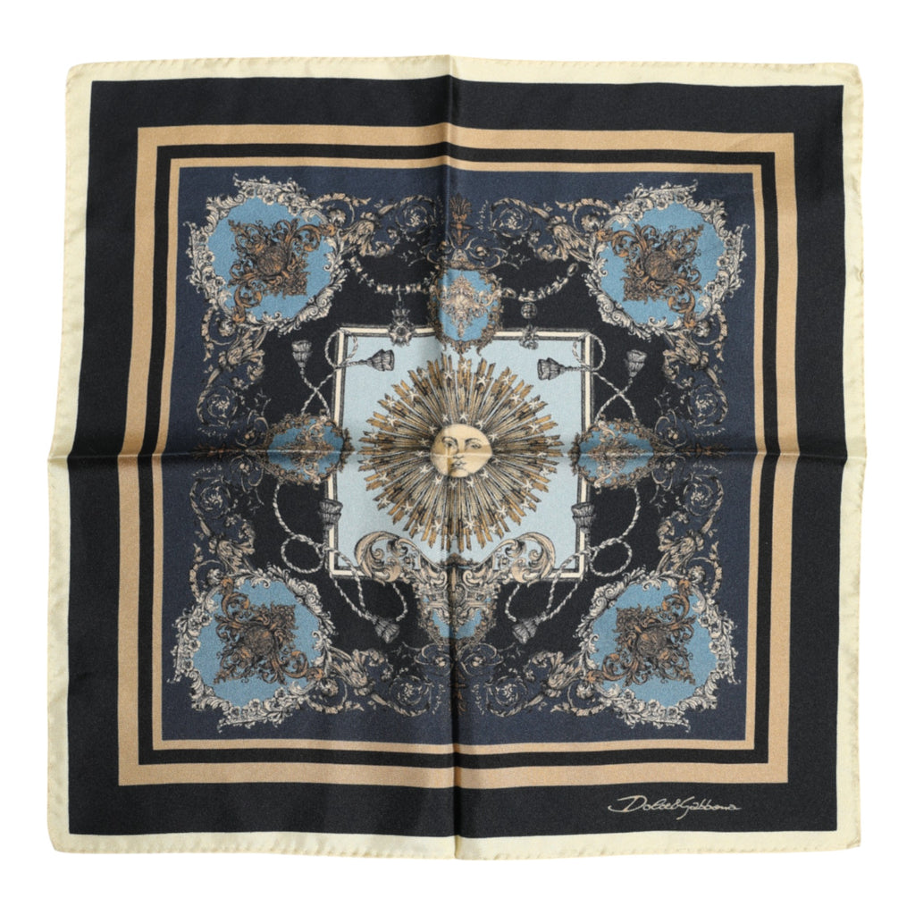 Dolce & Gabbana Multicolor Cashmere Square Men Foulard Scarf