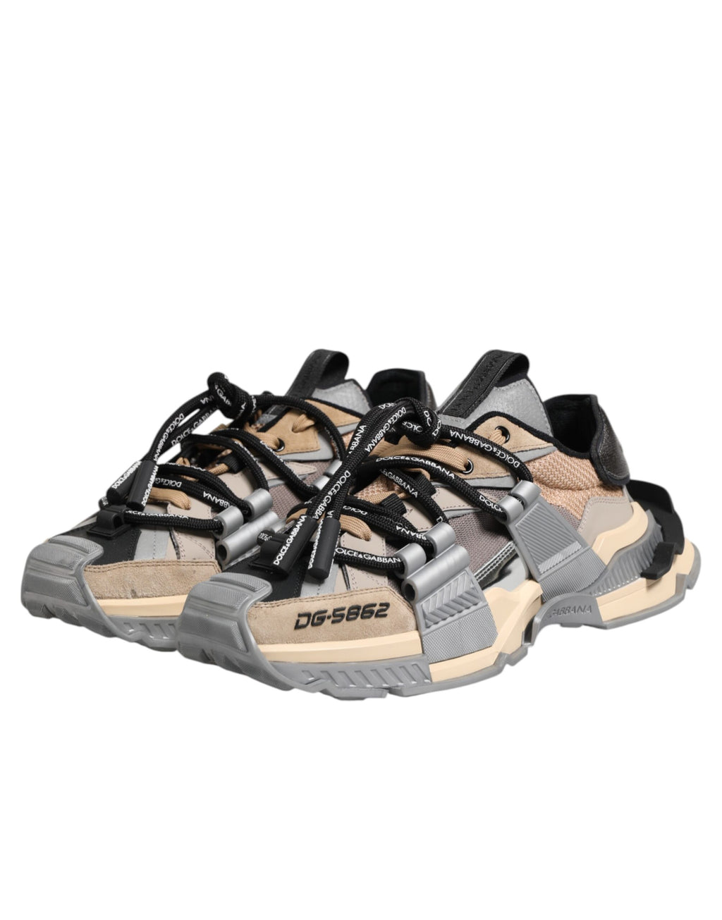 Dolce & Gabbana Multicolor Panelled Space Sneakers Shoes