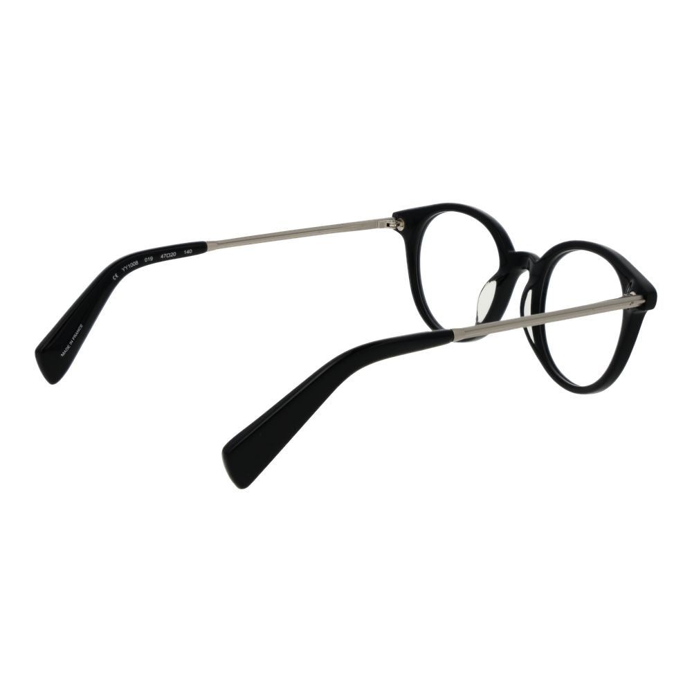 Yohji Yamamoto Black Unisex Optical Frames