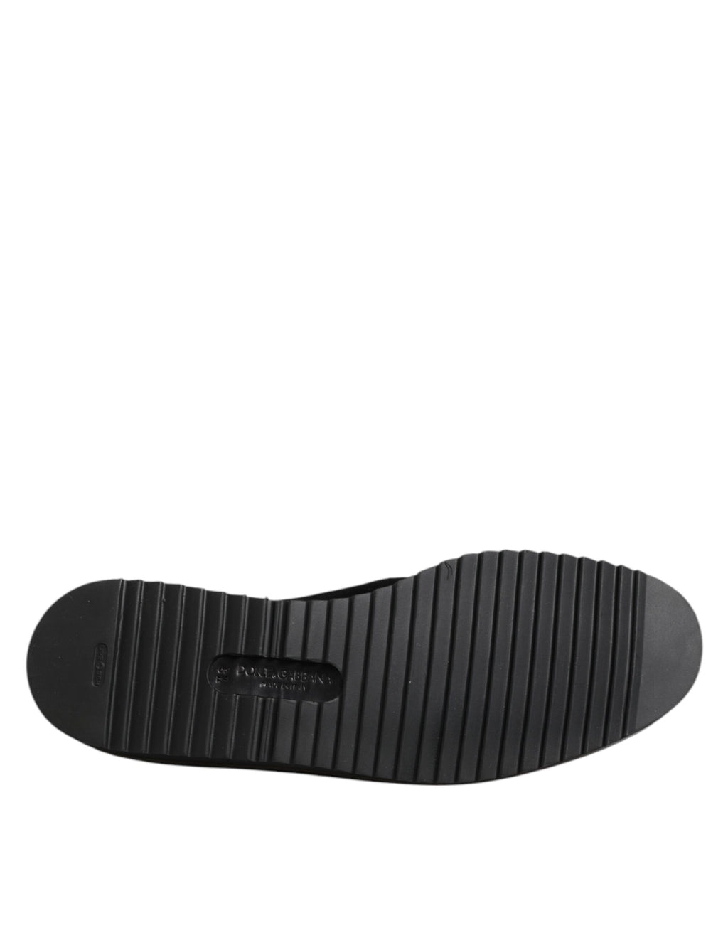 Dolce & Gabbana Black Embroidered Crown Loafers Shoes