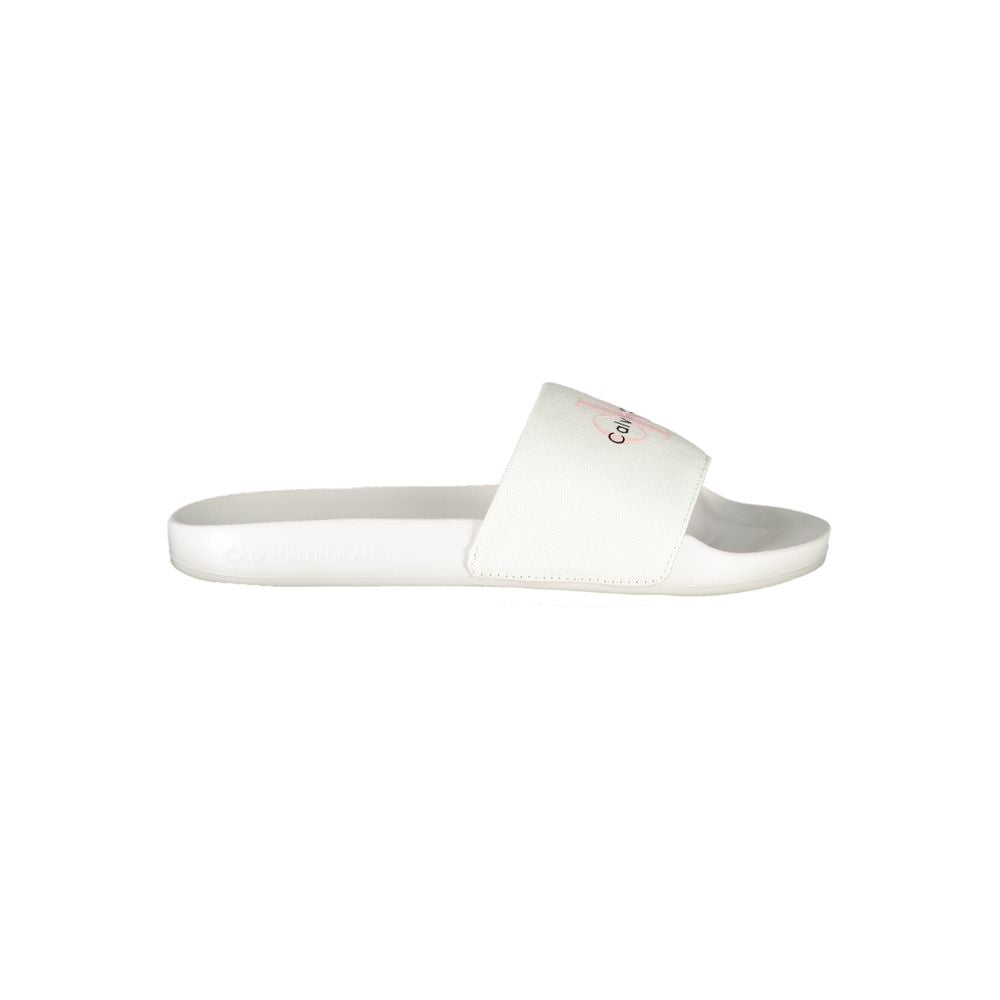 Calvin Klein White Polyester Women Sandal