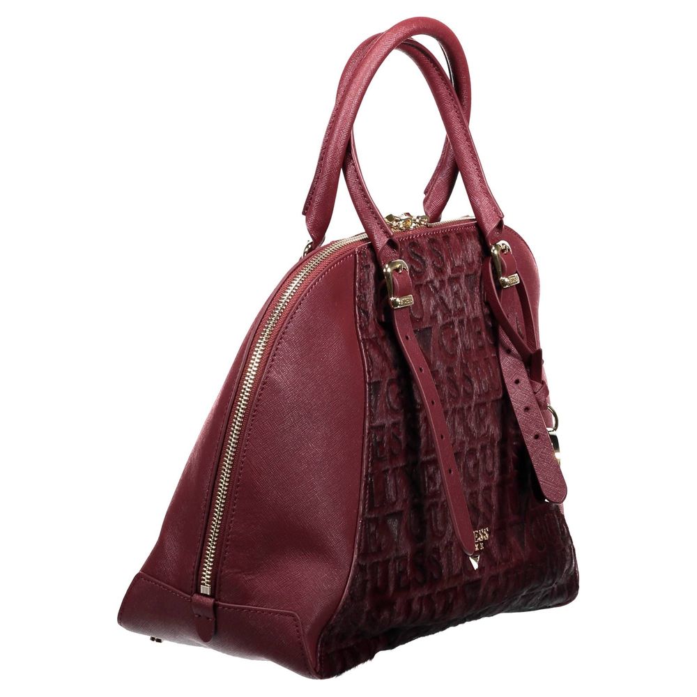 Guess Jeans Purple Leather Handbag