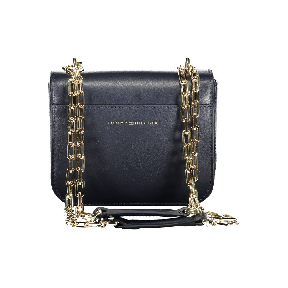 Tommy Hilfiger Blue Leather Handbag