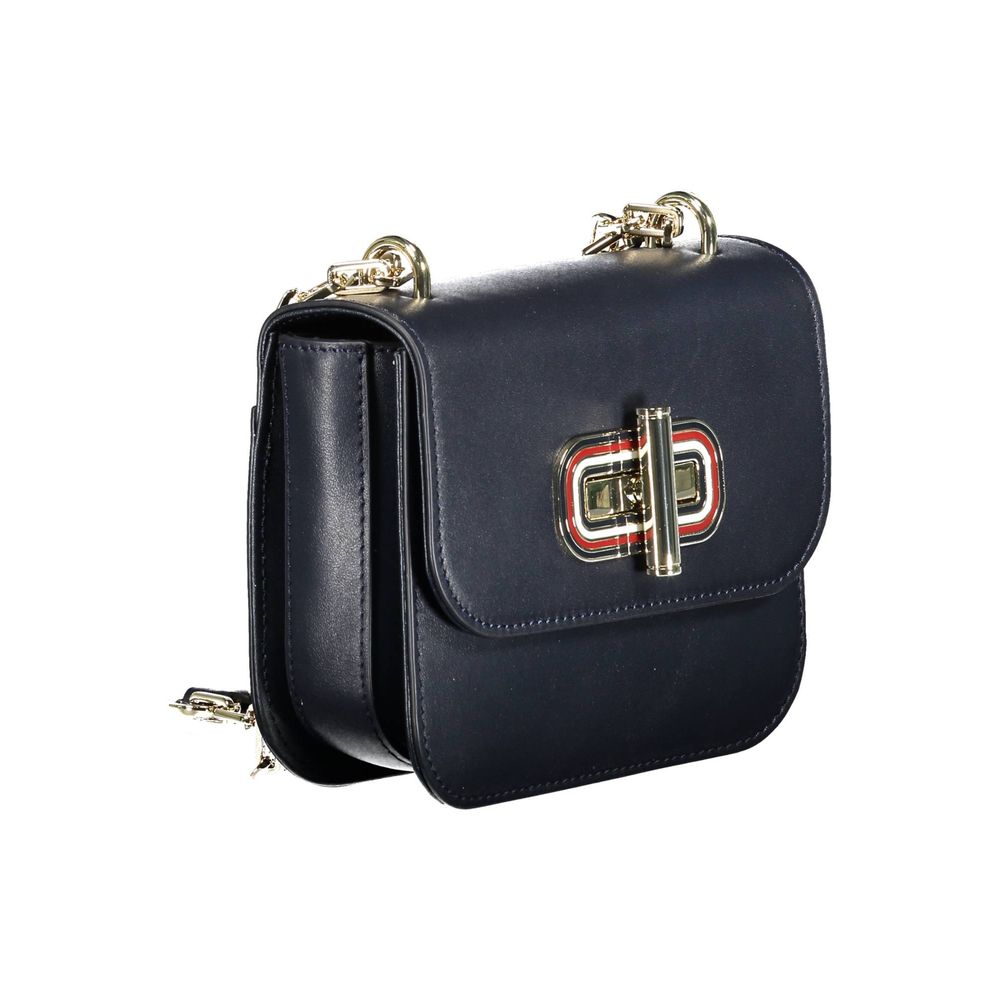 Tommy Hilfiger Blue Leather Handbag