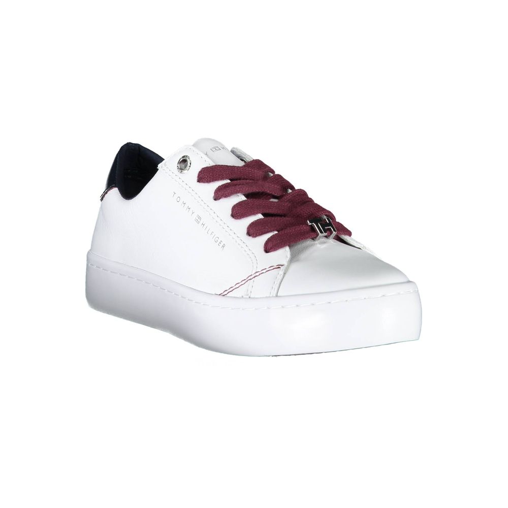 Tommy Hilfiger White Leather Sneaker